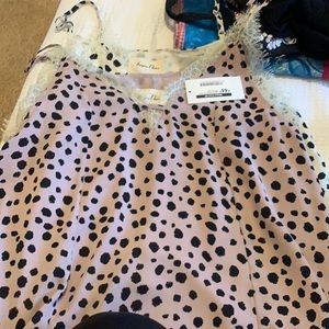 Lace Animal print Cami Mauve Large Morgan Claire